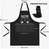 Solid color apron for kitchen and household use waterproof and oil resistant