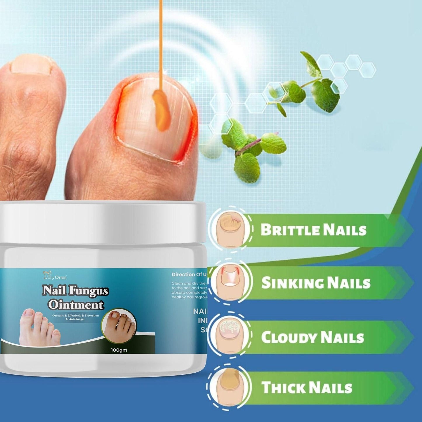 Nail Fungus Ointment 200 gm Pack of 2