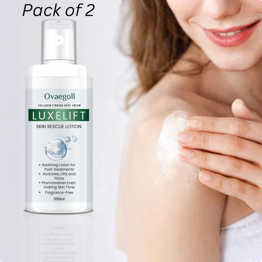 Ovaegoll Collagen Firming Body Cream Luxelift Skin Rescue Lotion 100ML (Pack of 2)