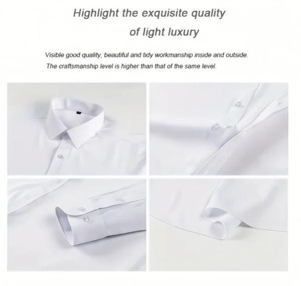 Men's Elegant Solid Long Sleeves Shirts (Pack of 4)