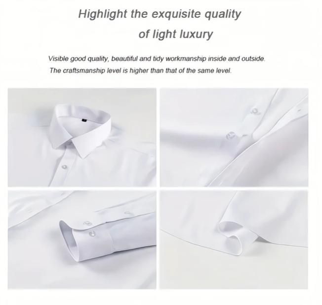 Men's Elegant Solid Long Sleeves Shirts (Pack of 4)