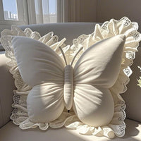 Butterfly Princess Pillow - Office, Living Room, Bedroom (with Bow). Sofa/Car Cushion, New Home Decor