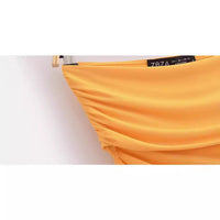 Straight neck off shoulder sexy bag hip opening design nylon dress