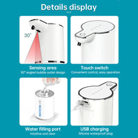 Touchless Sensor Soap Dispenser for Bathroom & Kitchen. Offers Foam and Liquid Modes.