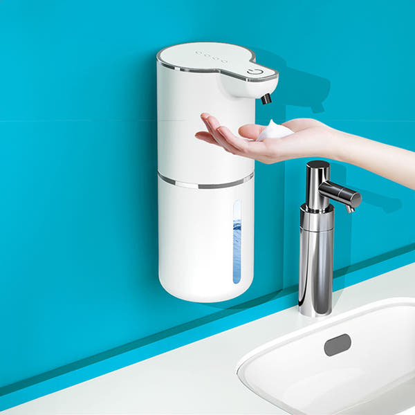 Touchless Sensor Soap Dispenser for Bathroom & Kitchen. Offers Foam and Liquid Modes.