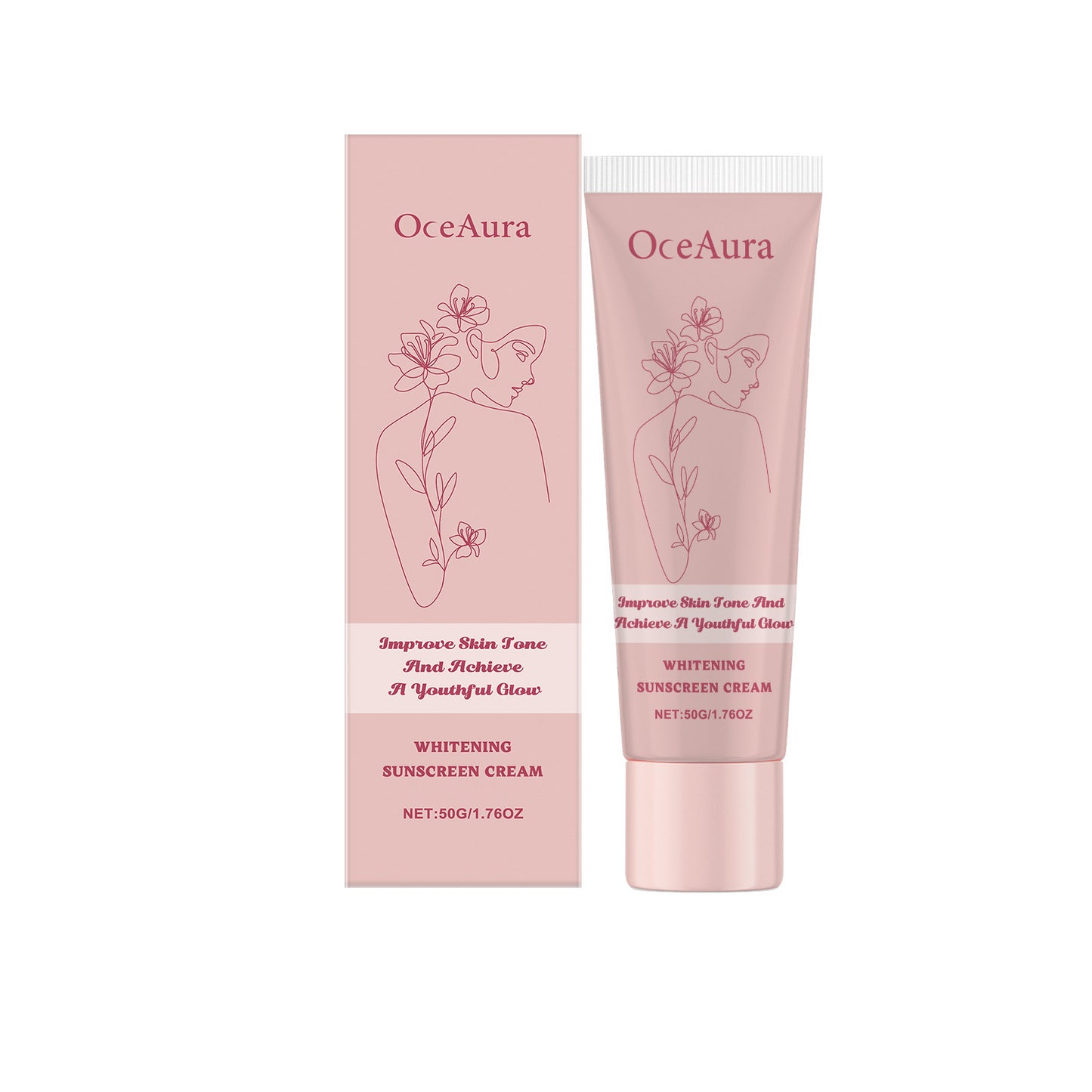 OceAura Face Protection Cream Face Body Moisturizing Radiance Uv Isolation Treatment Cream