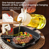 2-in-1 Kitchen Olive Oil Dispenser, Oil Sprayer, Grilling & Picnic Tools