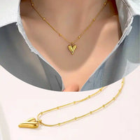 Heart Ball Pendant Necklace – Dainty Love Charm Jewelry Gift