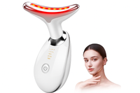 Wrinkle Remover Face Massager Slimming and Uplift Wand - Eye, Face, Neck Massage Roller, Double Chin Reducer, Skin Tightening Facial Toning for Smooth Glowing Skin (7 in 1 LED, Multicolor)